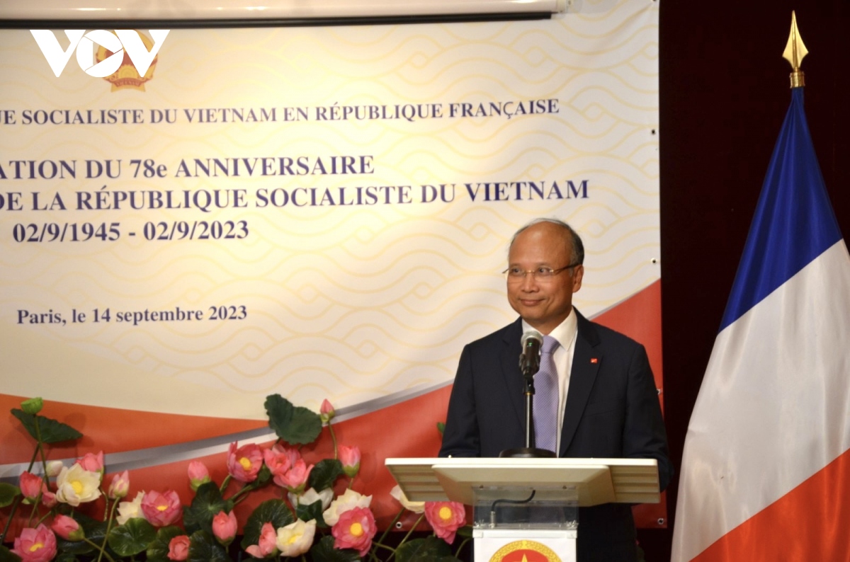 Đại sứ quán Việt Nam tại Pháp tổ chức kỷ niệm 78 năm Quốc khánh Việt Nam